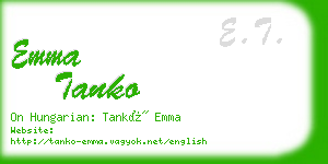 emma tanko business card